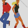 Couple Line Dancing Diamond Painting