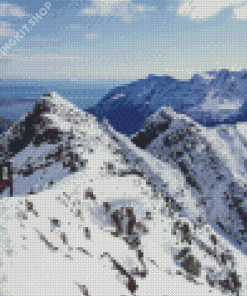 Cuillin Ridge In Snow Diamond Painting