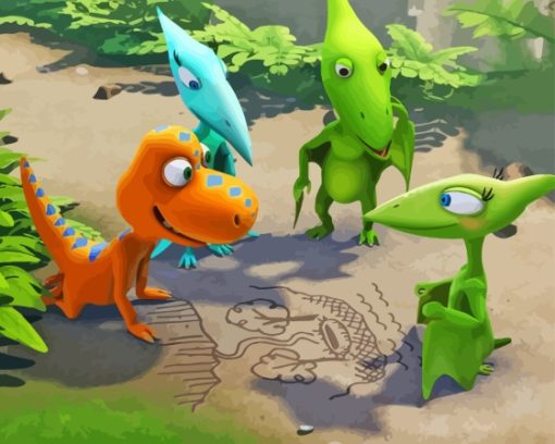 Dinosaur Train Diamond Painting