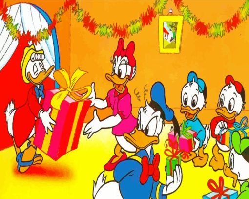 Donald And Nephews Cartoon Diamond Painting