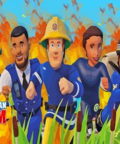 Fireman Sam Diamond Painting