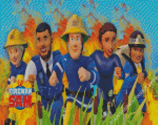 Fireman Sam Diamond Painting