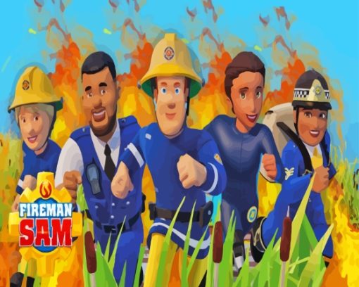 Fireman Sam Diamond Painting