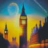 Fireworks London Bridge Diamond Painting