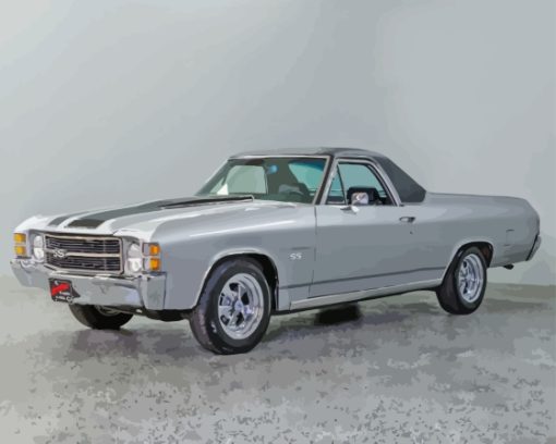 Grey Chevy SS El Camino Diamond Painting