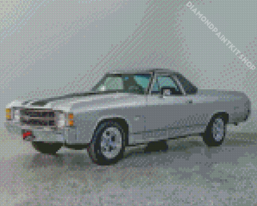 Grey Chevy SS El Camino Diamond Painting