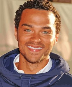 Jesse Williams With Curly Hair Diamond Painting