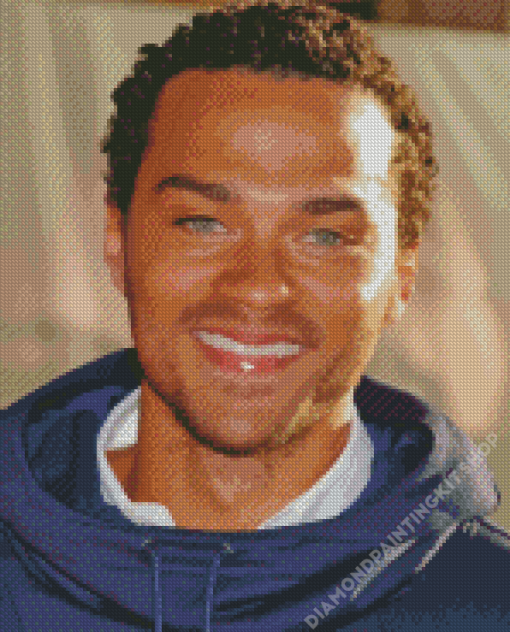 Jesse Williams With Curly Hair Diamond Painting