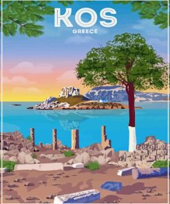 Kos Island Greece Poster Diamond Painting