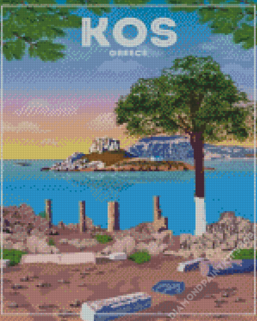 Kos Island Greece Poster Diamond Painting