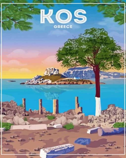 Kos Island Greece Poster Diamond Painting