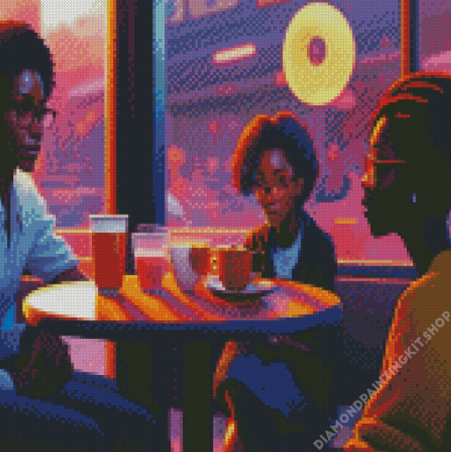 Ladies Having Coffee Diamond Painting