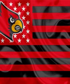 Louisville Cardinals Flag Diamond Painting