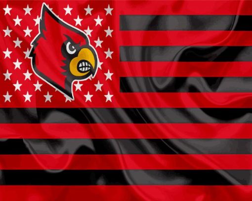 Louisville Cardinals Flag Diamond Painting