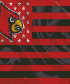 Louisville Cardinals Flag Diamond Painting