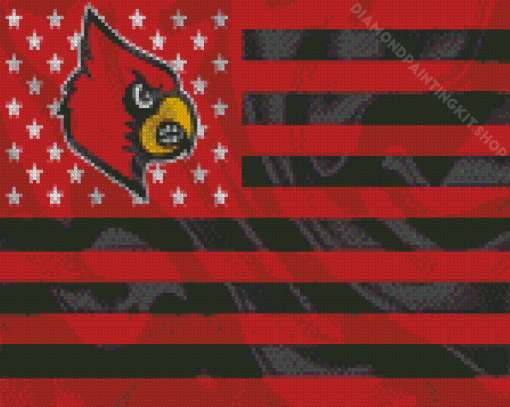 Louisville Cardinals Flag Diamond Painting