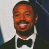 Michael B Jordan Smiling Diamond Painting