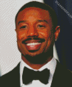 Michael B Jordan Smiling Diamond Painting