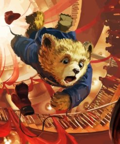 Paddington Falling Into Marmalade Diamond Painting