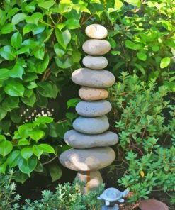 Rock Sculpture In Garden Diamond Painting