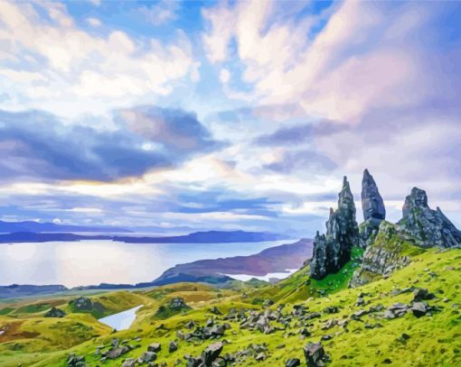 Scotland Old Man Of Storr Diamond Painting