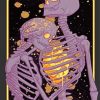 Skeleton Couple Golden Heart Diamond Painting