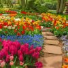 Spring Blossoms Garden Path With Flowers Diamond Painting