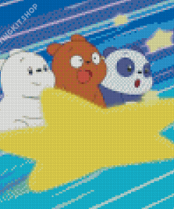 Baby Bears Cartoon Diamond Painting