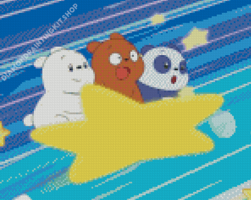 Baby Bears Cartoon Diamond Painting