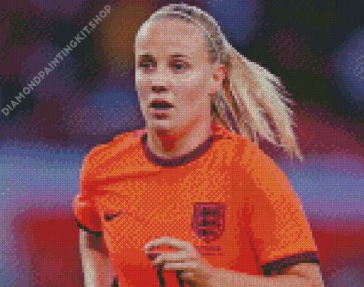 Beth Mead Player Diamond Painting