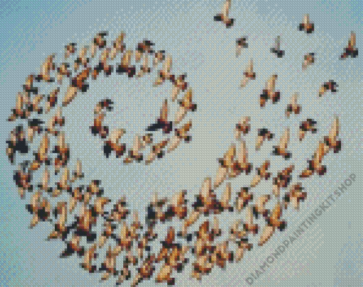 Birds Flock Diamond Painting