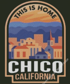 Chico California Poster Diamond Painting