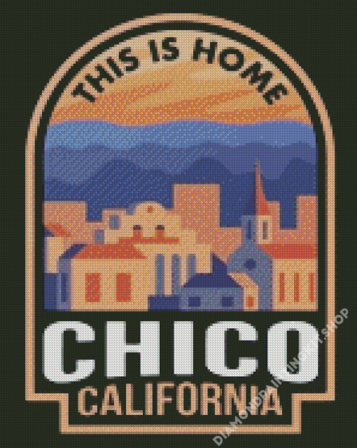 Chico California Poster Diamond Painting