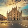 Duomo Di Milano Italy At Sunset Diamond Painting