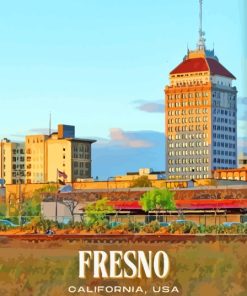 Fresno Usa Poster Diamond Painting