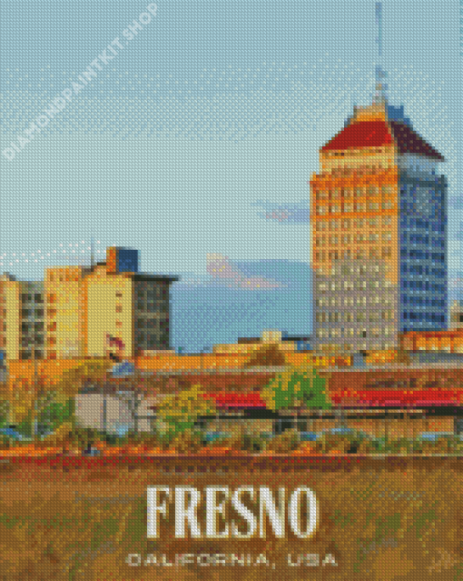 Fresno Usa Poster Diamond Painting