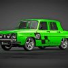 Green Renault Gordini R8 Diamond Painting