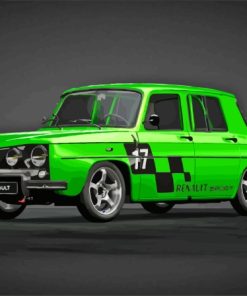 Green Renault Gordini R8 Diamond Painting