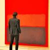 Man Watching Color Field Diamond Painting