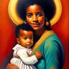 Mother And Child Diamond Painting