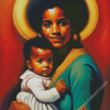 Mother And Child Diamond Painting