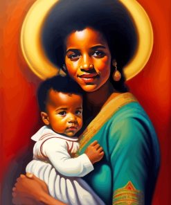 Mother And Child Diamond Painting