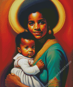 Mother And Child Diamond Painting