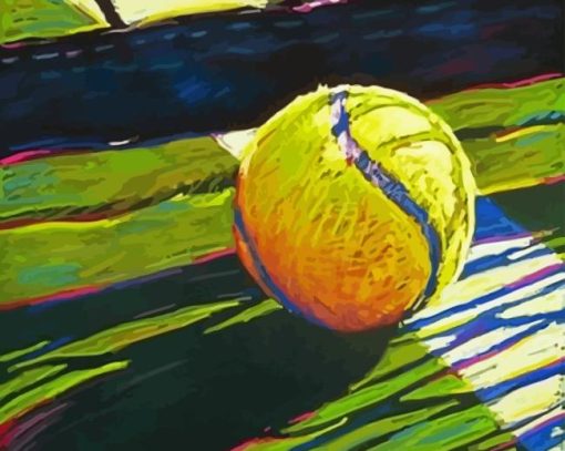 Tennis Ball Abstract Diamond Painting