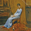 Woman And Dog Thomas Eakins Diamond Painting