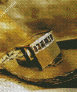 Wreck Stranded Boat Diamond Painting