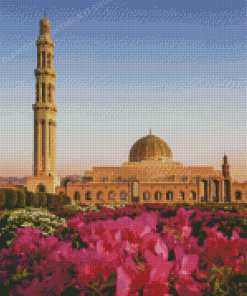 Sultan Qaboos Grand Mosque Oman Diamond Painting