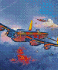 Avro Lancaster War Plane Diamond Painting Avro Lancaster War Plane Diamond Painting