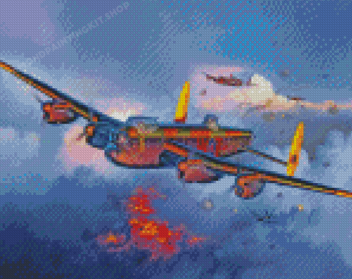 Avro Lancaster War Plane Diamond Painting Avro Lancaster War Plane Diamond Painting