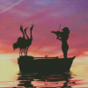 Bird And Violinist Silhouette diamond painting